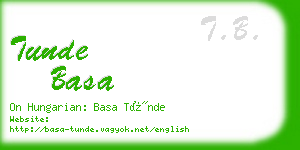 tunde basa business card